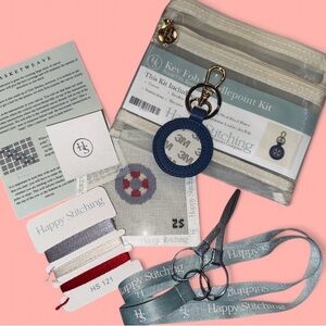 Needlepoint Key Fob Kit with Threads